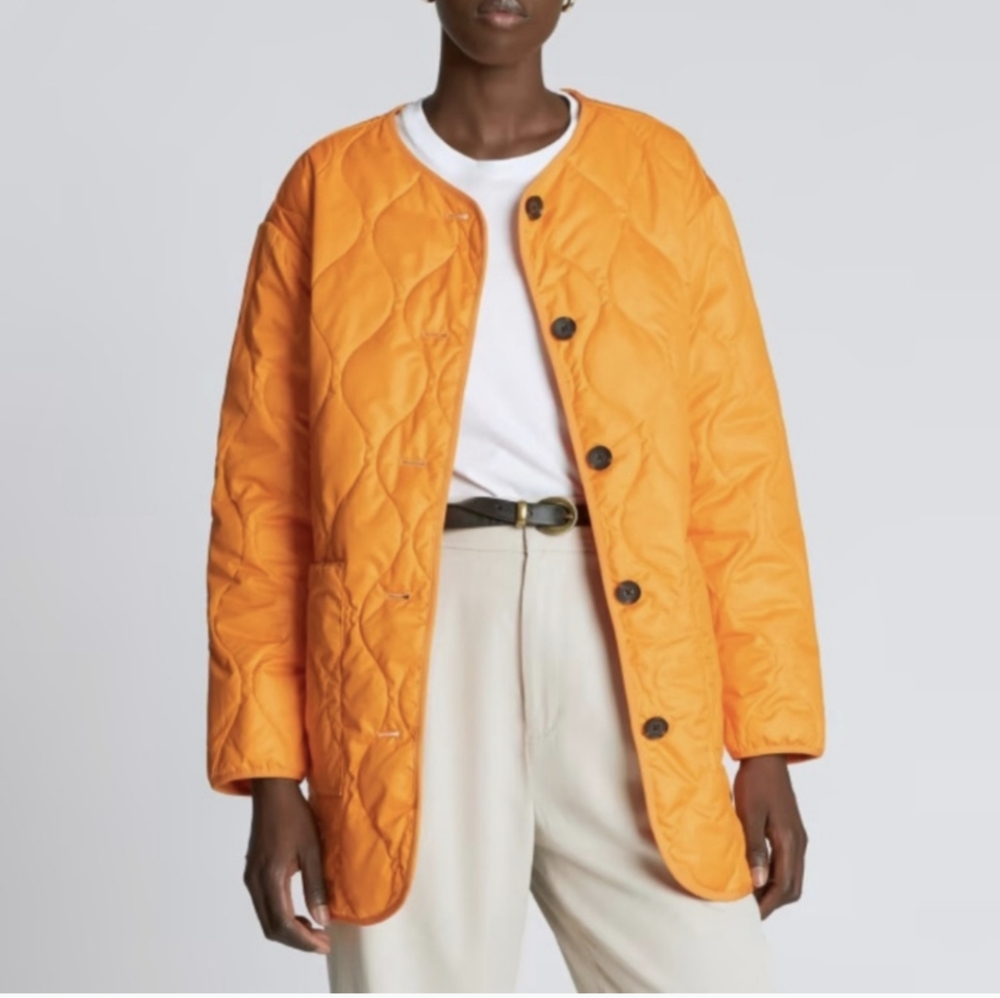 EVERLANE ReNew Quilted Mid-Length Quilted Liner